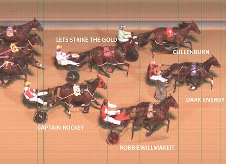 Lets Strike The Gold fights on bravely for a close fourth after doing a power of work at Newcastle.