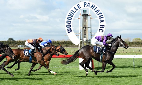 Lincoln Falls created a hug impression on debut with this easy win at Woodville. PHOTO: Race Images