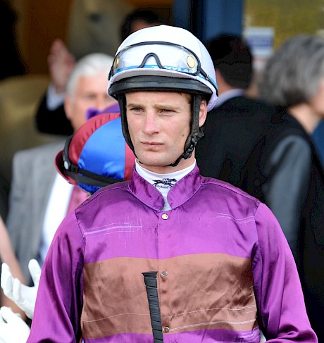 In-form jockey Johnathan Parkes. He will don Kamada Park’s black and white silks on Wednesday.