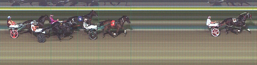 Make Way and Anthony Butt are cruising, nearly 11 metres clear at the finish at Penrith last night.