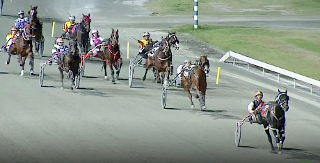 Northview Hustler and Hayden Barnes career away from Fame Assured to score by 16 metres at Albion Park tonight.