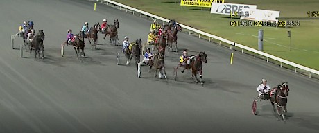 Make Way is doing it easily as he romps clear at Albion Park on Friday night.