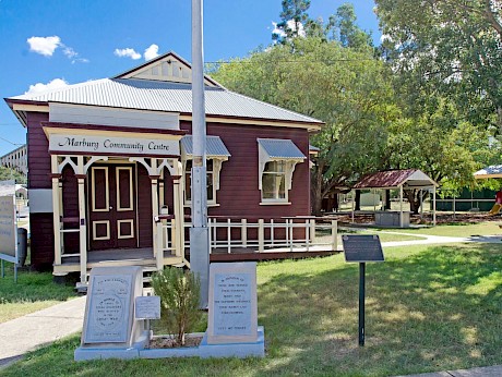 The Marburg community centre was originally the town’s bank.