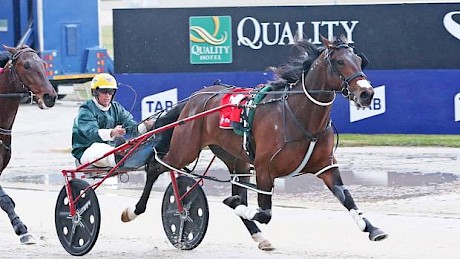 King Of Swing takes the 2017 Breeders’ Crown Two-year-old Final for Lincoln Farms.