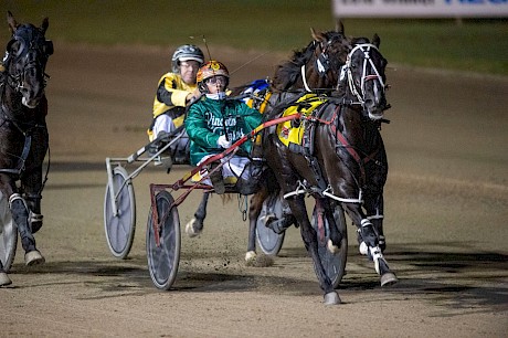 Trojan Banner got home at Redcliffe … but it was a close thing in the end. PHOTO: Michael McInally.