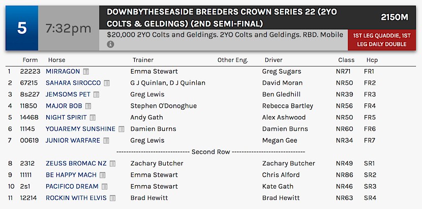 Zeuss Bromac races at 9.32pm NZ time at Bendigo on Saturday night.