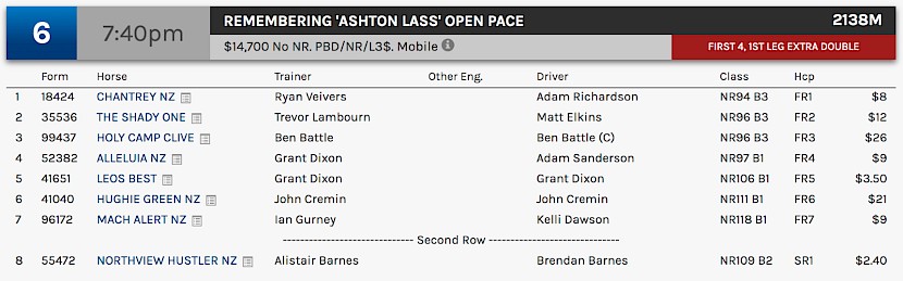 Northview Hustler races at 9.40pm NZ time at Albion Park on Saturday night.