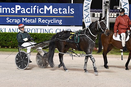 Zachary Butcher brings Line Up back to scale after his decisive win. PHOTO: Peter Rubery/Race Images.