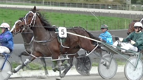 Turning for home and Hampton Banner (Zev Meredith) is parked with Larry Lincoln (Andre Poutama) in the trail.