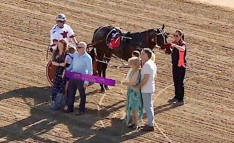 Presentation time after the Fred Borg Memorial at Menangle today.