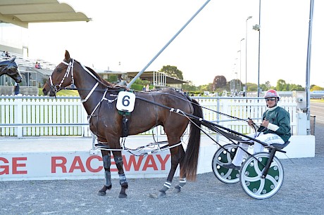 Hampton Banner and Zachary Butcher in the winner’s circle - but there are no owners in sight. PHOTO: Chanelle Lawson.