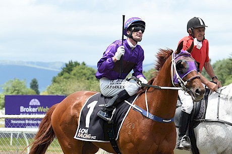 Johnathan Parkes salutes on Lincoln Hills. PHOTO: Peter Rubery.