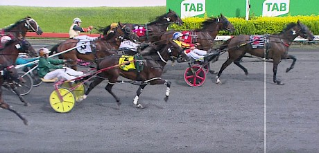 Double Or Nothing is strong to the line, running third last Saturday night in a fast-run 1:53.4 mile rate.