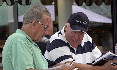 John Street, right, and Ray Green proved a formidable force at New Zealand Bloodstock’s yearling sales this week.