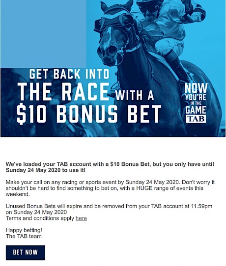 Bonus bets have contributed to a reduction of the TAB’s profit margin.