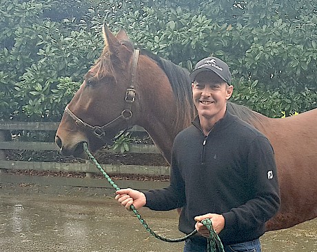 Gareth Paddison with his first horse Captain Nemo.