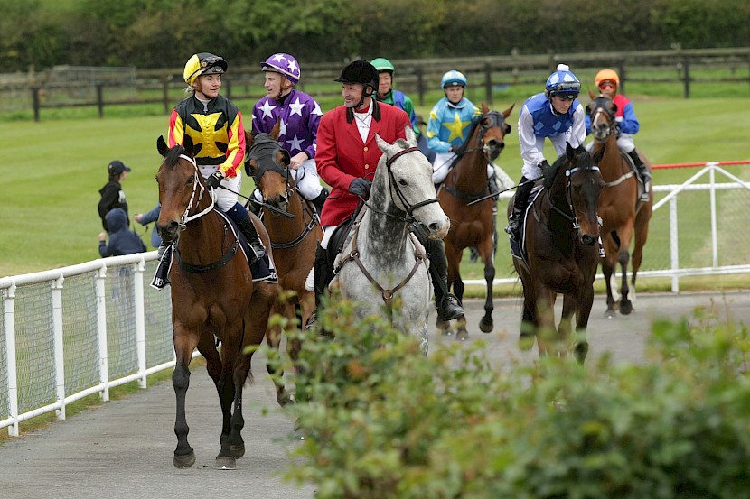 Danielle Johnson brings Lincoln King back to scale, her fourth winner of the day. PHOTO: Trish Dunell.