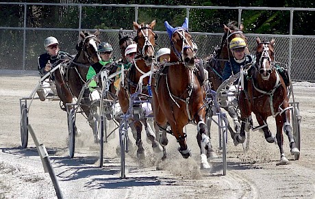 David Butcher and little warrior American Dealer range alongside the pacemaking Taipo.