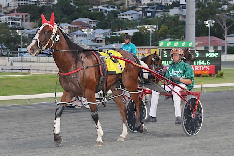 Hayden Barnes brings back Larry Lincoln after his terrific win tonight. PHOTO: Dan Costello.