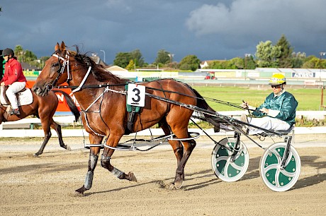 David Butcher brings Captain Nemo back to scale at Palmerston North on Tuesday. PHOTO: Royden Williams.