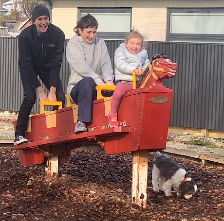 The next generation … Wilson, George and Eloise rock and roll but Poe has sniffed out something more interesting.