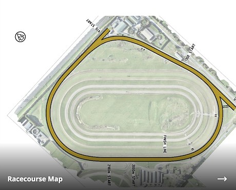 The Cambridge synthetic track is an 1800 metre triangle.