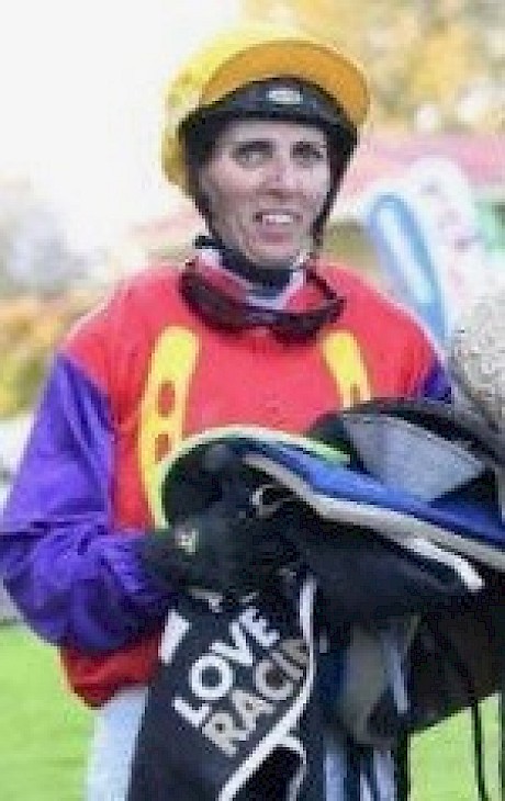 Kate Hercock after her win on Belle Plaisir in Saturday’s Rangitikei Gold Cup. PHOTO: Race Images.