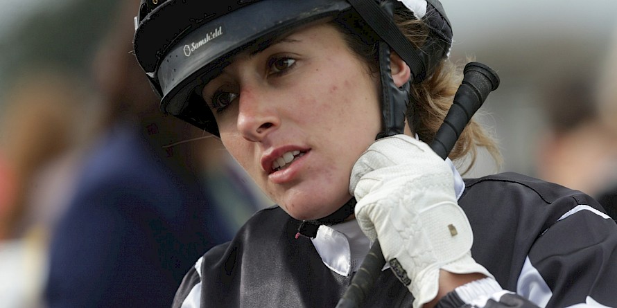 Hazel Schofer, who rides Platinum Bordeaux, lies fifth on the jockeys’ premiership with 69 wins. PHOTO: Trish Dunell.