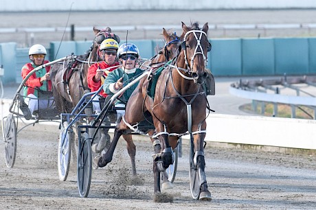 Brian Christopher led all the way in his only win at Manawatu last December. PHOTO: Royden Williams.