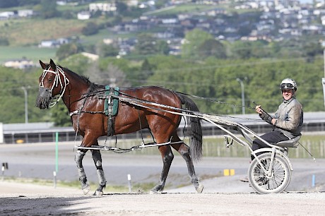 Zachary Butcher sticks with Frankie Major. PHOTO: Trish Dunell.