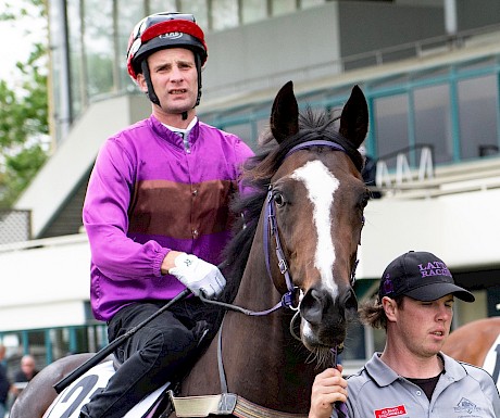 Johnathan Parkes rode Lincoln Falls in his first two wins. PHOTO: Peter Rubery/Race Images.