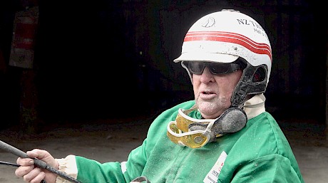 Maurice McKendry after driving My Copy into third at last week’s workouts. He said the horse copped numerous checks in his last race.