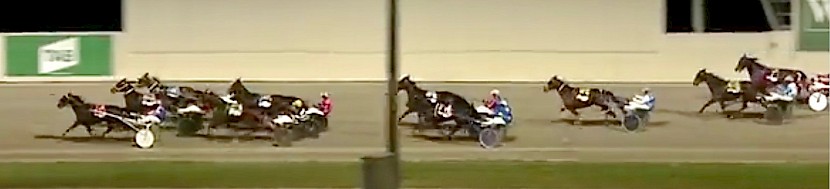 Copy That is working overtime early, three wide outside Tango Tara and Torrid Saint.