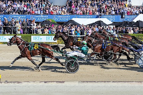 Copy That, pictured taking his second New Zealand Cup, has won over distances of 1609 metres, 2200 metres, 2700 metres and 3200 metres in his last five starts.