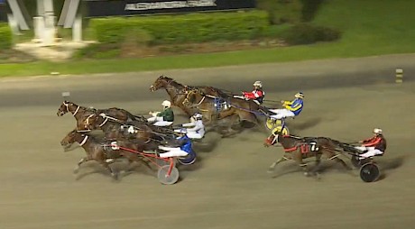 Tyson, inner, looks to have the race won but right on the post turned his head inwards and gave the decision to Waltzing With Miki.