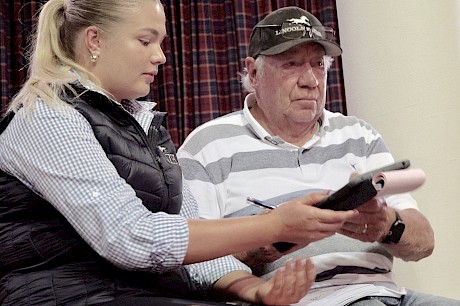 John Street signs for the King Of Swing colt.