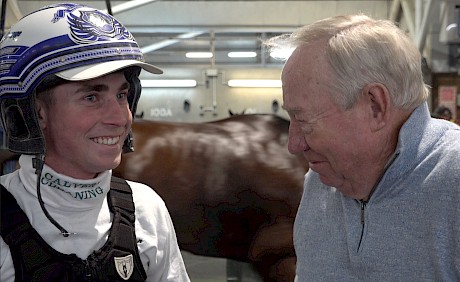 John Street enjoying the moment with Harrison Orange.